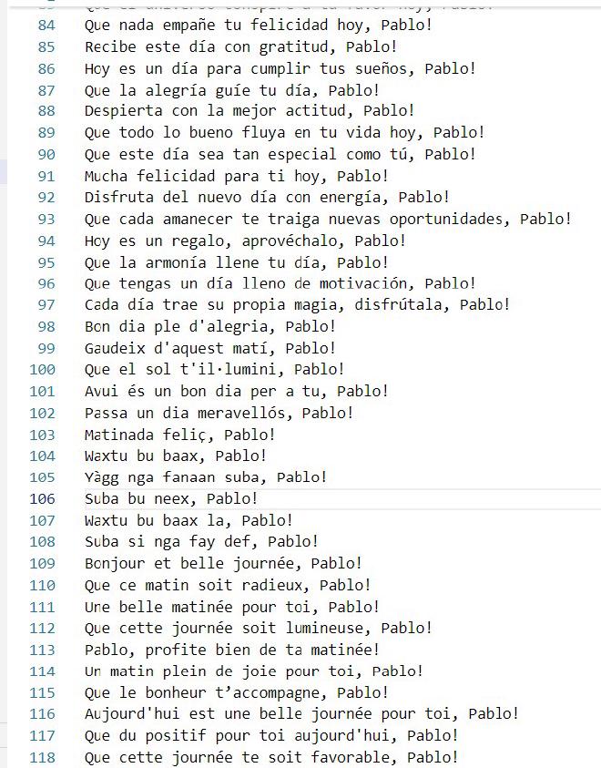 Buenos dias Pablo!