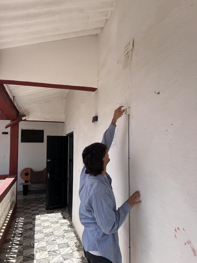 Jaume setting up a router