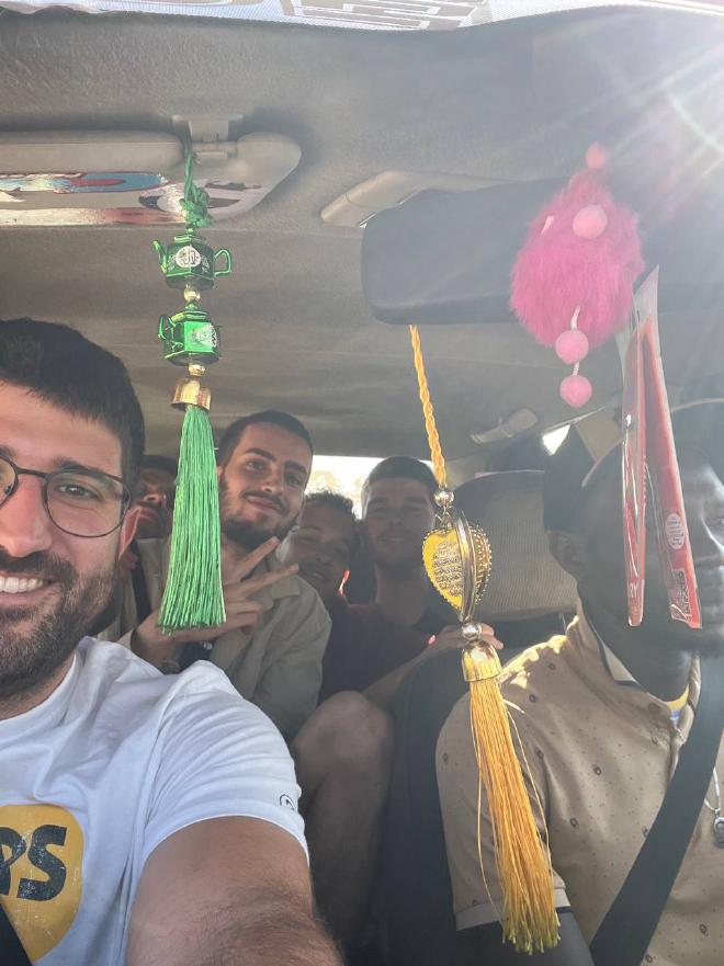 The taxi we took