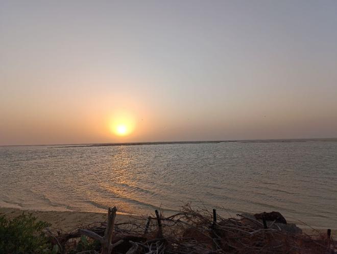 Puesta de sol en el Teranga